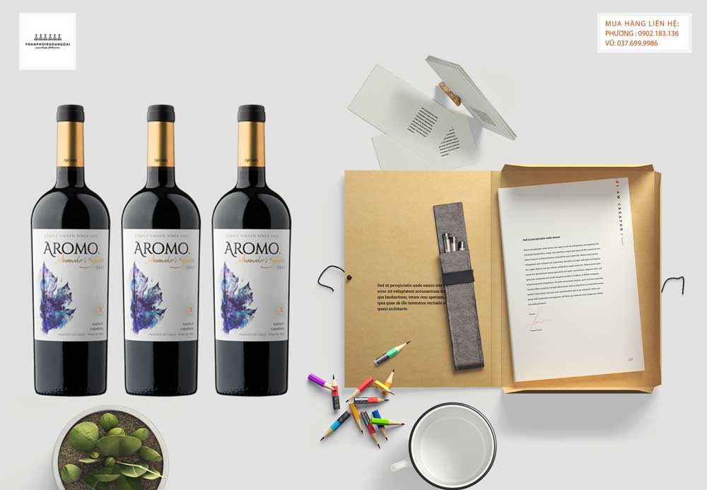 Rượu vang Chile Vina Aromo Winemaker's Selection Marselan Carmenere Ảnh Rượu vang Chile Vina Aromo Winemakers selection Marselan Carmenere