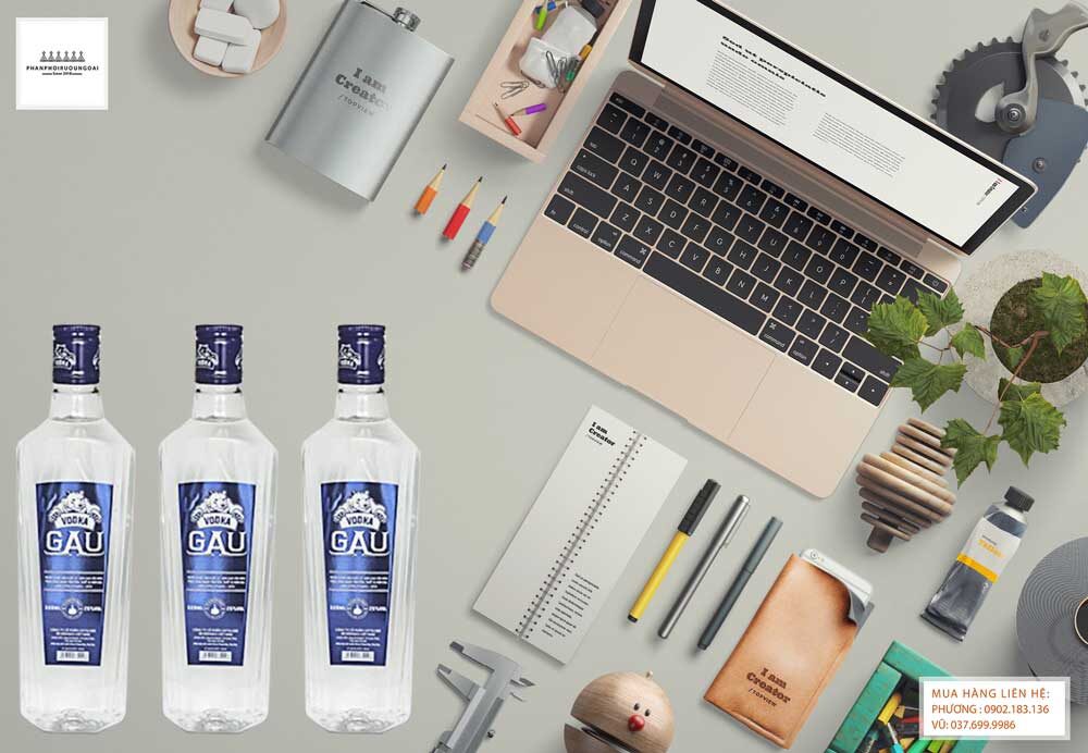 Ảnh Rượu Vodka Gấu Chai Pet 500 ml 