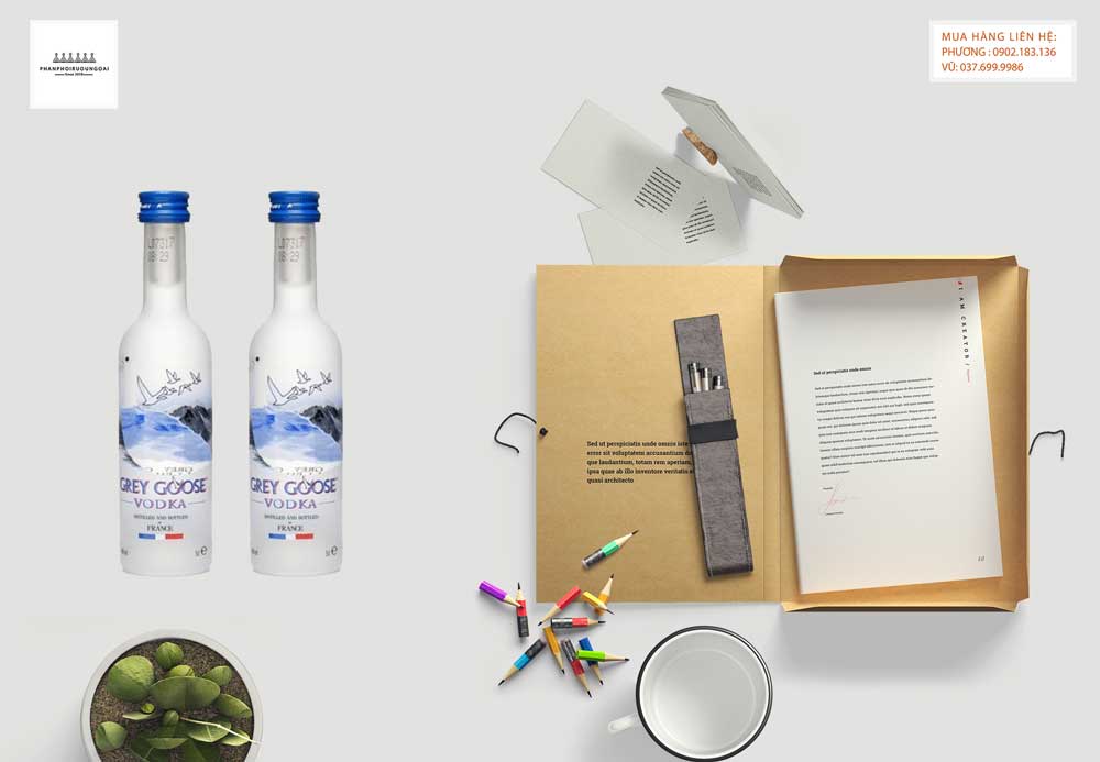 Ảnh Rượu Grey Goose Vodka 50ml , mẫu thử dành cho người yêu thích rượu vodka