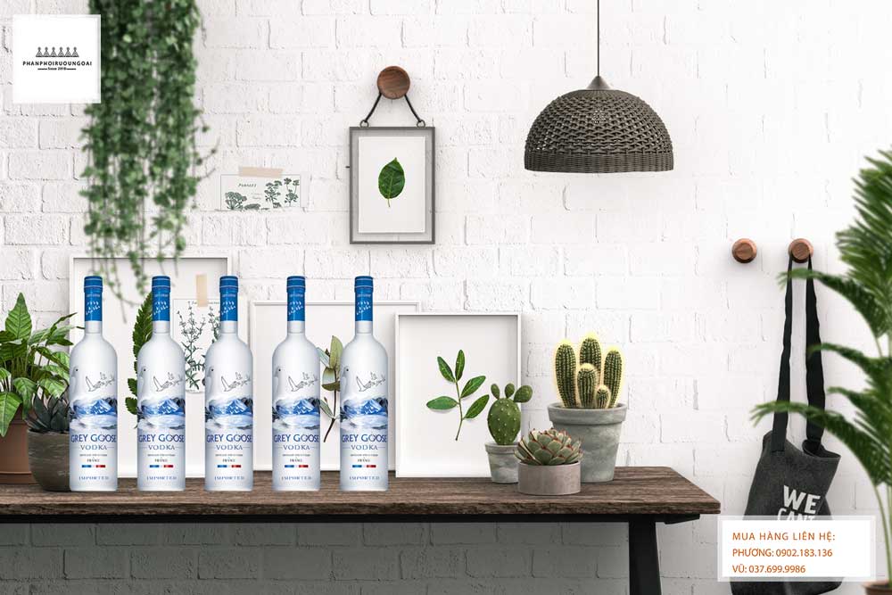 Rượu Vodka Pháp Grey Goose 750 ml Ảnh Rượu Vodka Pháp Grey Goose được làm với phương pháp thủ công