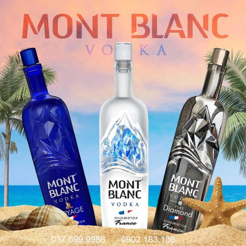 Các phiên bản rượu Vodka Pháp Mont Blanc