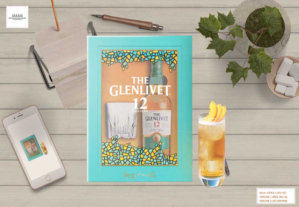 Hình ảnh rượu The Glenlivet 12 năm hộp quà tết 2022 cho biếu tặng