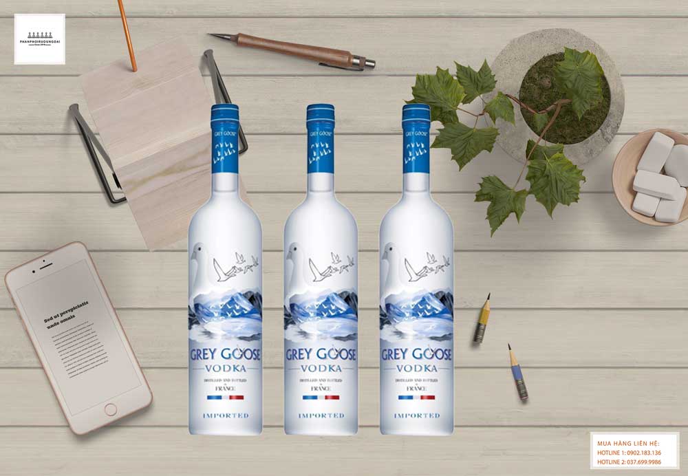 Grey Goose Vodka 4.5L cho trưng bày tủ rượu gia đình Rượu Grey Goose Vodka 4.5L cho trưng bày tủ rượu gia đình