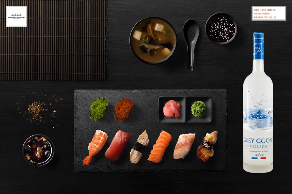 Rượu Vodka Grey Goose 3L và sushi là một lựa chọn tốt cho bữa tiệc của bạn Rượu Vodka Grey Goose 3L và sushi là một lựa chọn tốt cho bữa tiệc của bạn