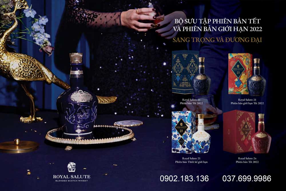 Các phiên bản của rượu Royal Salute ra mắt cho tết 2022 