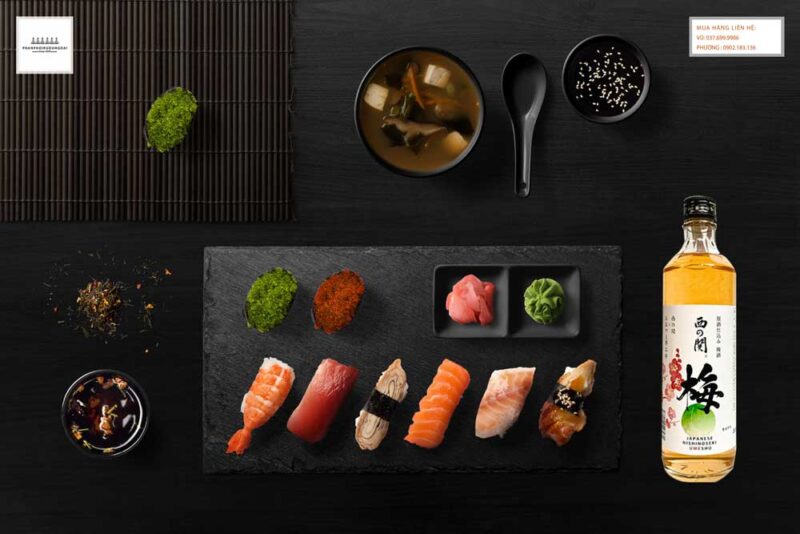 Thưởng thức rượu mơ nhật bản Nishino Seki Umeshu