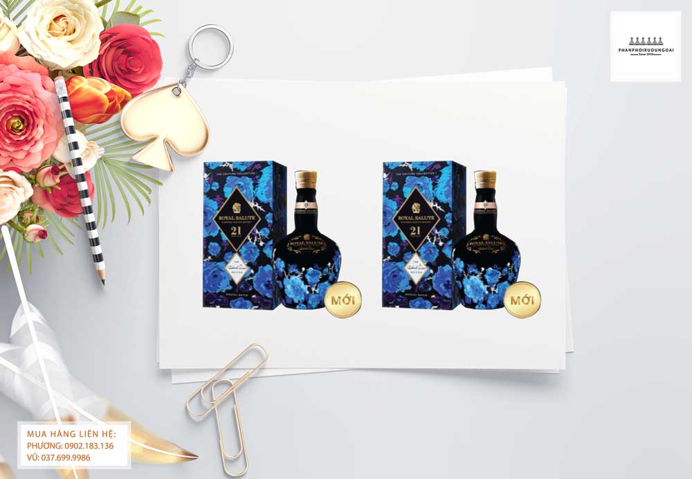 Ảnh Rượu Chivas 21 Richard Quinn Đen - Tôn vinh hoàng gia Anh 