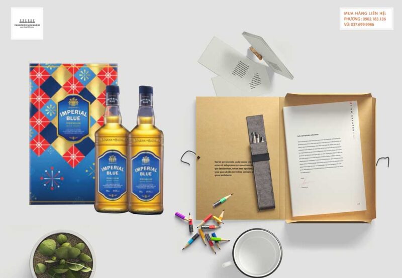 Rượu Imperial Blue hộp quà tết 2023 Ảnh Rượu Imperial Blue hộp quà tết 2023 - Tân niên tấn tới