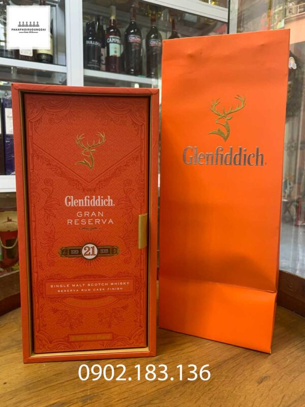 Ảnh thực tế Rượu Glenfididch 21 hộp quà tết 2023 