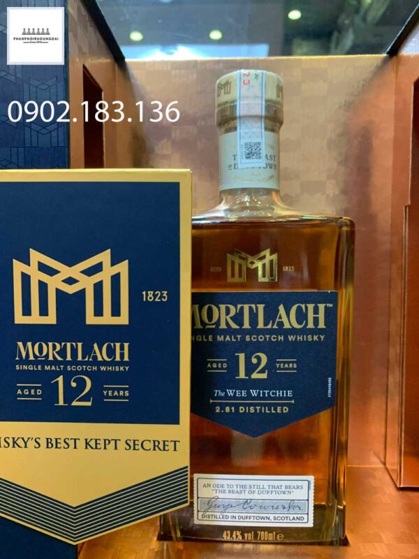 Cận cảnh rượu Mortlach 12 năm hộp quà tết 2023
