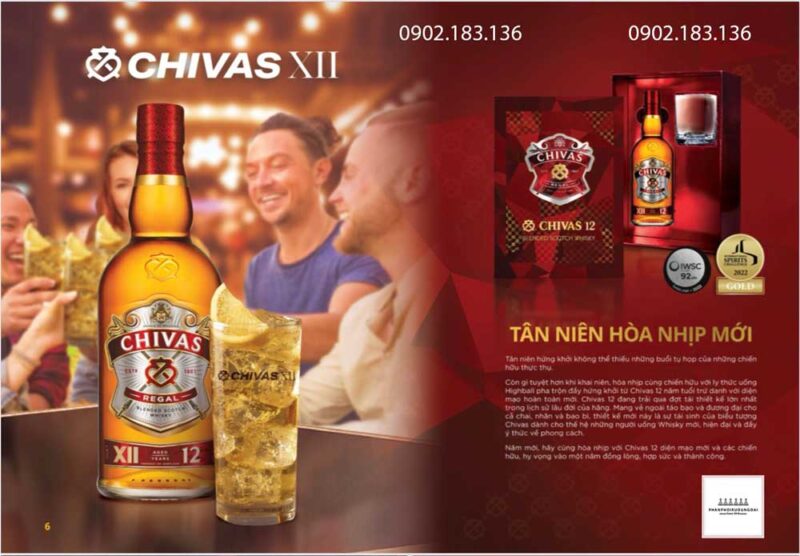 Chivas 12 năm tuổi hộp quà tết 2023 điều tuyệt vời để chia sẻ