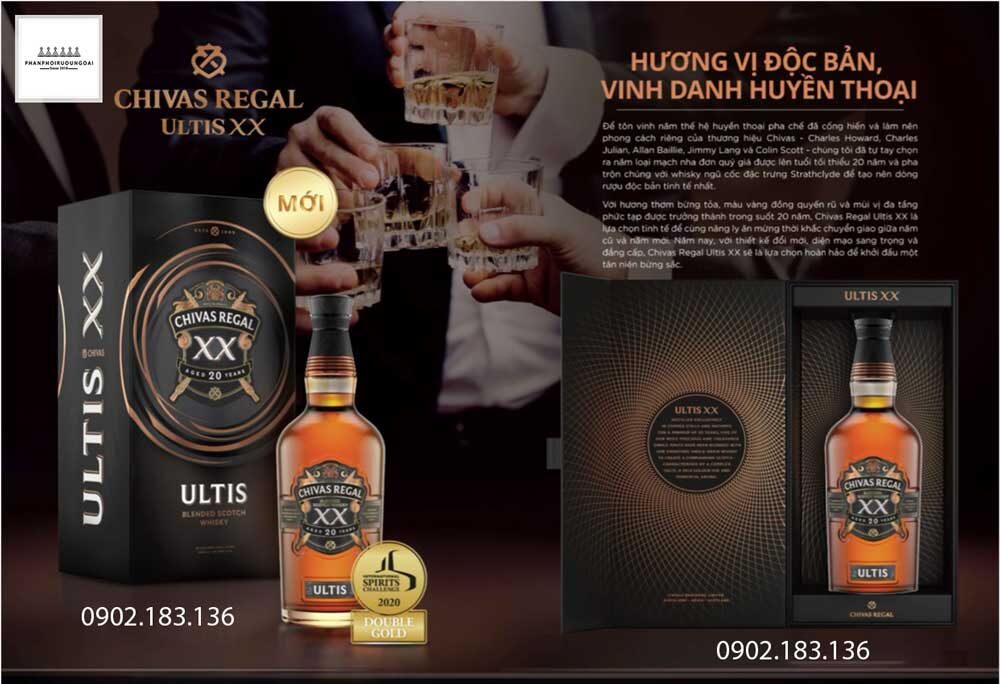 Rượu Chivas Regal Ultis XX - Hương vị độc bản vinh danh huyền thoại 