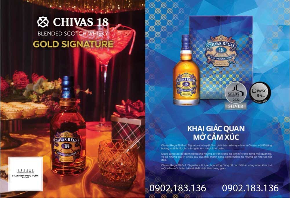 Khai giác quan mở cảm xúc với rượu Chivas 18 hộp quà tết 2023