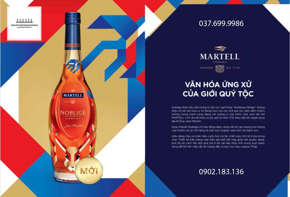 Rượu Martell Nobilige - Phong cách ứng xử của giới quý tộc 