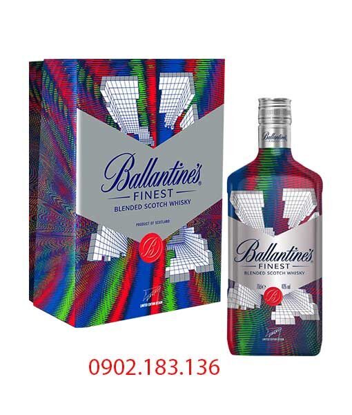 Rượu Ballantine's Finest hộp quà tết 2023 là phiên bản kết hợp với nghệ sĩ J.Demsky