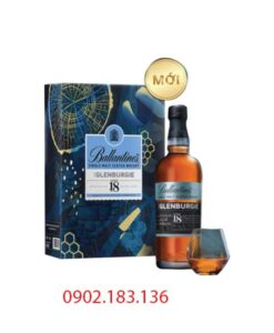 Rượu Ballantines Glenburgie 18 hộp quà tết 2023