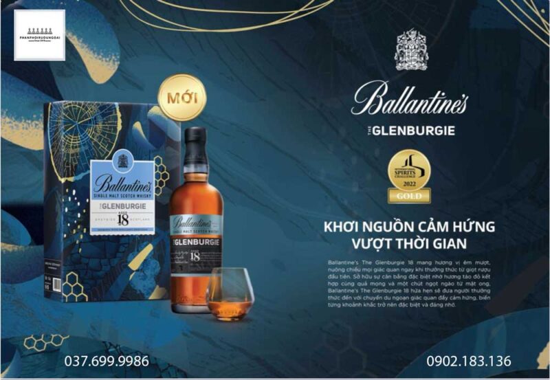 Rượu Ballantine's Glenburgie 18 hộp quà tết 2023 - khơi nguồn cảm hứng vượt thời gian