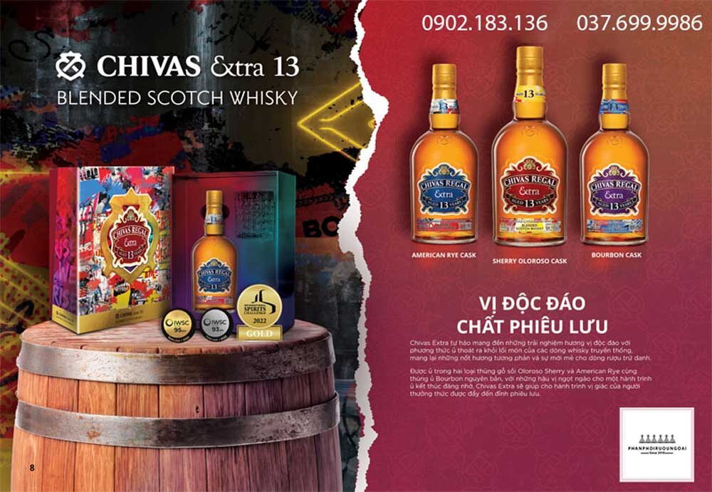 Rượu Chivas Extra 13 năm - Vị Độc Đáo Chất phiêu lưu