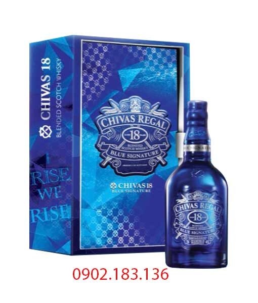 Rượu Chivas 18 Blue Signature hộp quà tết 2023 Rượu Chivas 18 Blue Signature hộp quà tết 2023