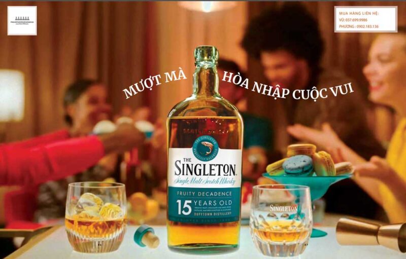 Rượu Singleton 15 năm mượt mà hoà nhập cuộc vui 