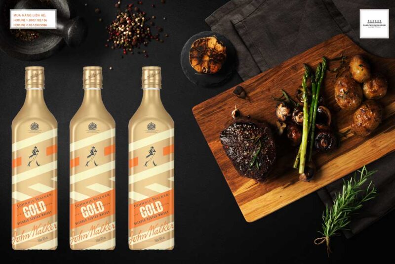 Thưởng thức rượu Johnnie Walker Gold Label Icon tết 2023