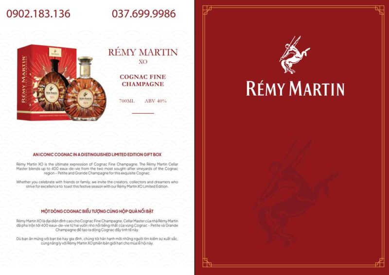 Rượu Remy Martin XO đỉnh cao của các loại Cognac