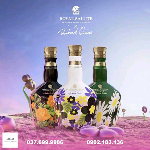 Bộ 3 sản phẩm Rượu Chivas 21 Richard Quinn tết 2024