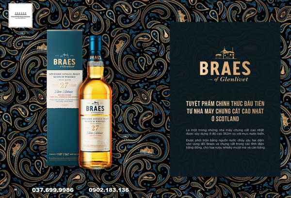 Braes of Glenlivet 27 YO từ nhà máy chưng cất cao nhất Scotland