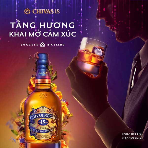 85 tầng hương vị của rượu Chivas 18 