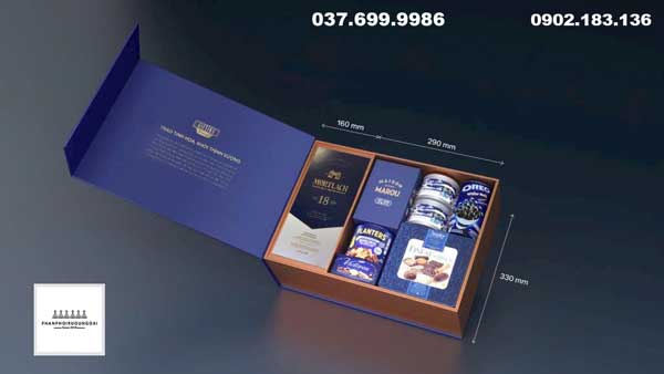 Mẫu hộp Hamper và sản phẩm Mortlach cho tết 2024