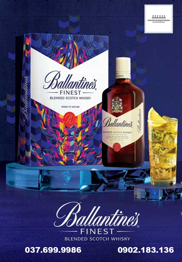 Rượu Ballantine's Finest hộp quà tết 2024