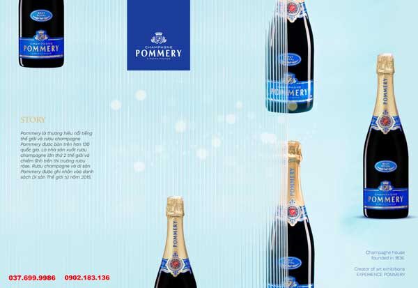 Rượu Champagne Pommery nổi tiếng của Pháp