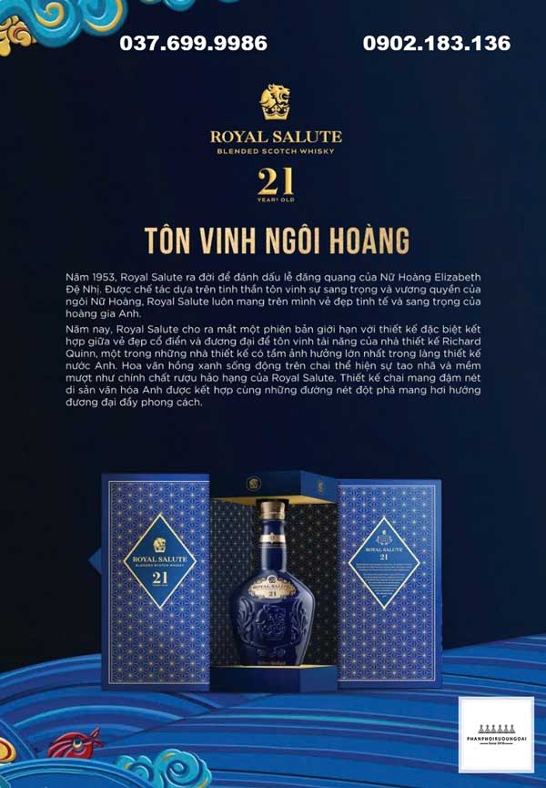 Rượu Chivas 21 hộp quà tết 2024 tôn vinh ngôi hoàng