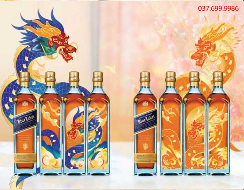 Rượu Johnnie Walker Blue Label bản lĩnh rồng 2024