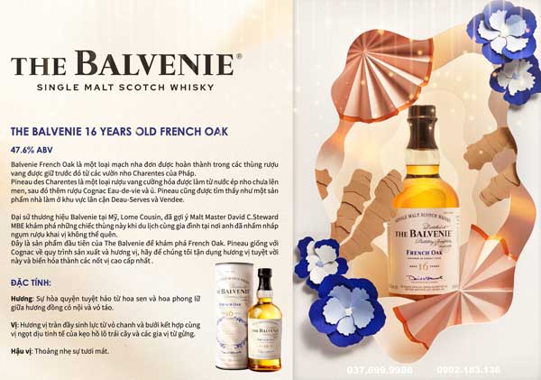 Rượu The Balvenie 16 Years Old French Oak
