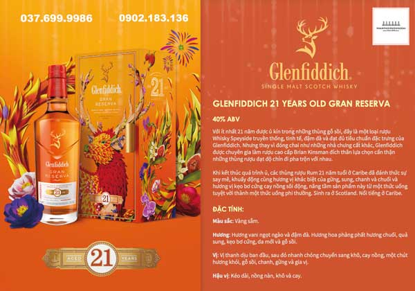 Rượu The Glenfiddich 21 hộp quà tết 2024