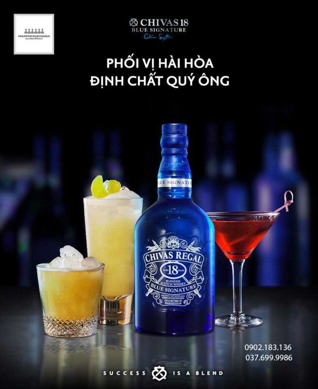 Chivas 18 Blue loại rượu dành riêng cho thị trường Việt Nam