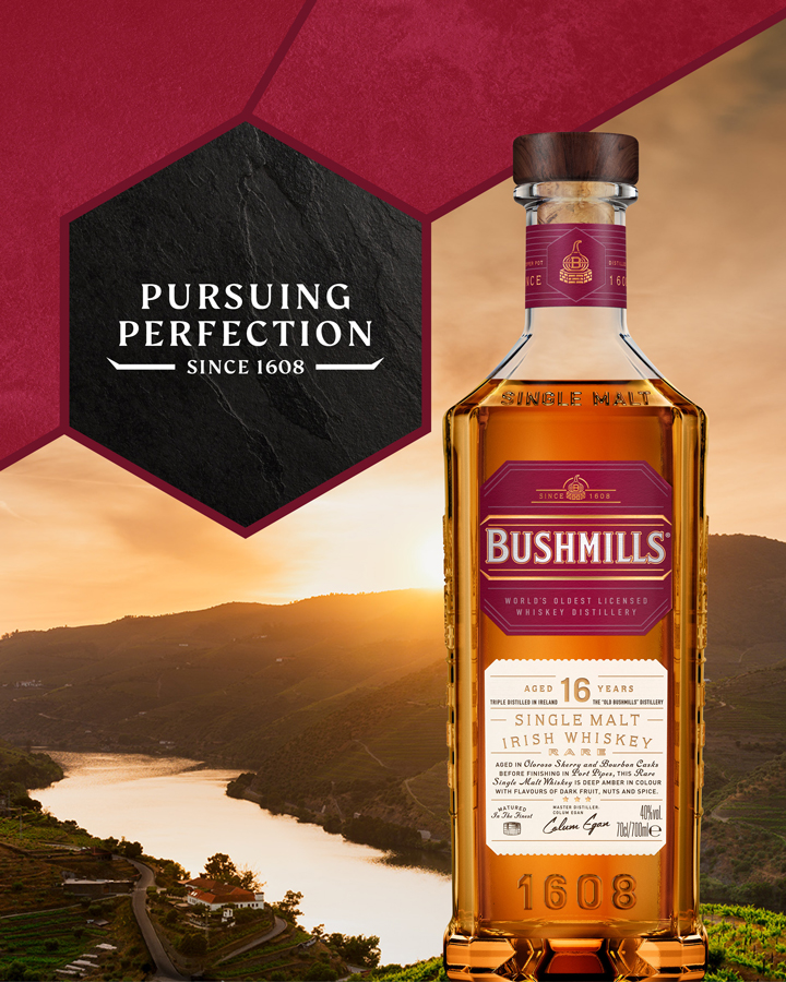 Chất lượng tuyệt hảo với rượu Bushmills 16