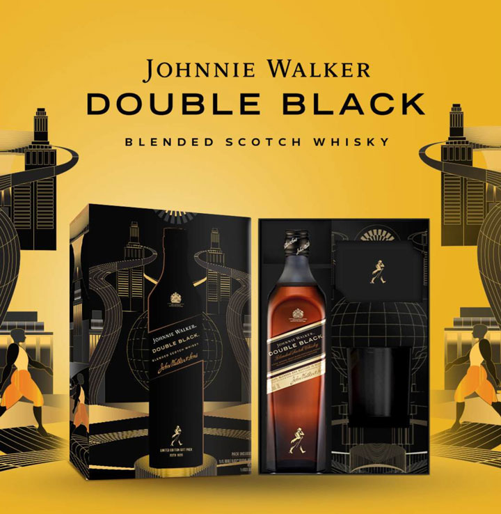 Johnnie Walker Double Black Label hộp quà tết 2025