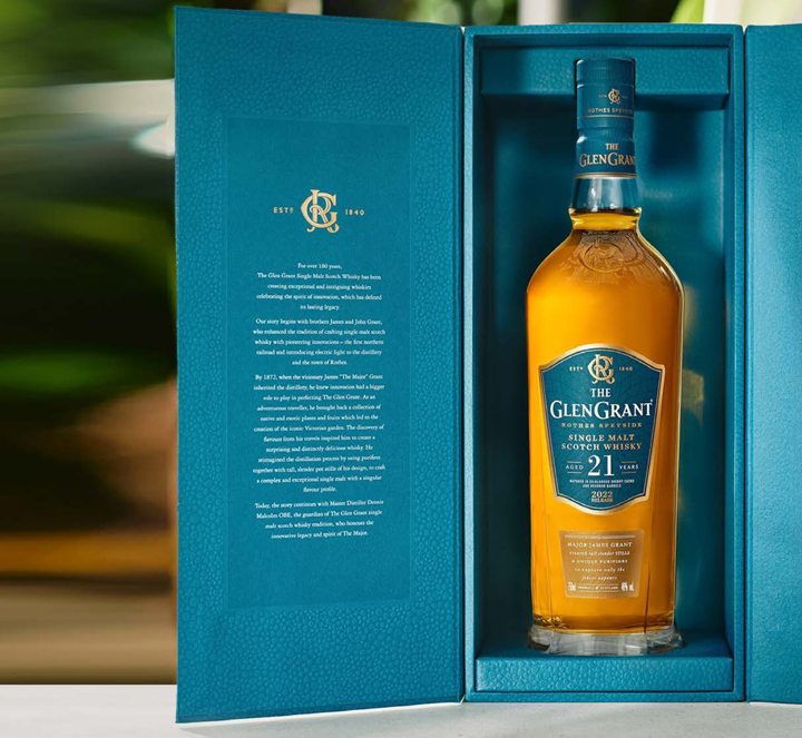 Glen Grant 21 năm Mở hộp rượu Glen Grant 21 năm