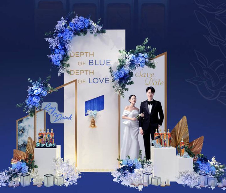 Đám cưới và rượu Johnnie Walker Blue Label