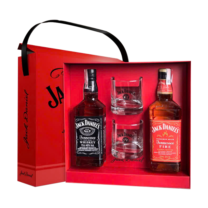 Hộp quà tết Jack Daniel's 2 chai