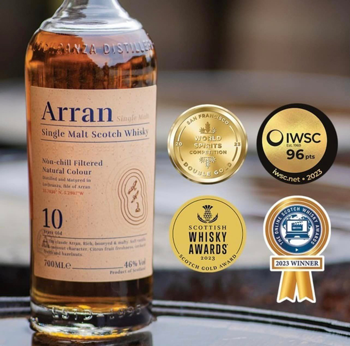 Các giải thưởng của thương hiệu rượu Arran 10