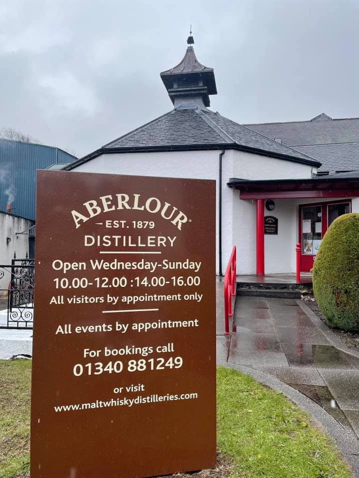 Thời gian mở cửa nhà máy Aberlour