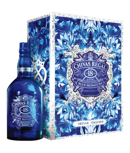Rượu Chivas 18 Blue Signature hộp quà tết 2026 Rượu Chivas 18 Blue Signature hộp quà tết 2026