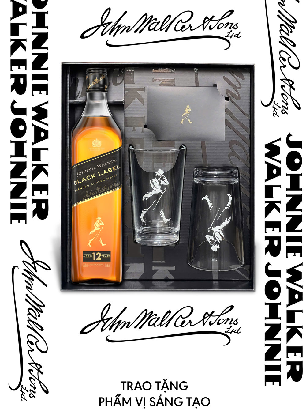 Rượu Johnnie Walker Black Label hộp quà tết 2026