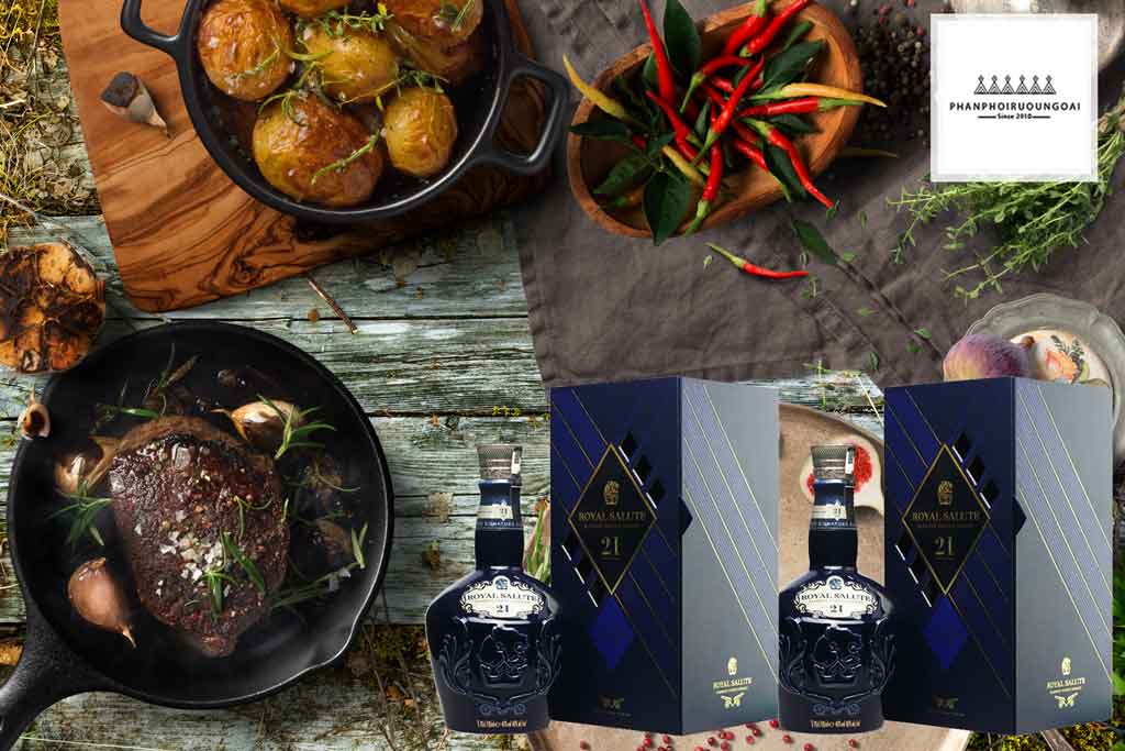 Rượu Chivas 21 Signature Blend bởi rượu Song Long Rượu Chivas 21 Signature Blend và món ăn ngon