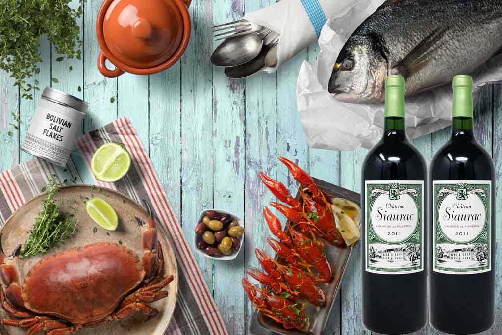 Món ăn ngon và rượu vang Pháp Chateau Siaurac Lalande de Pomerol