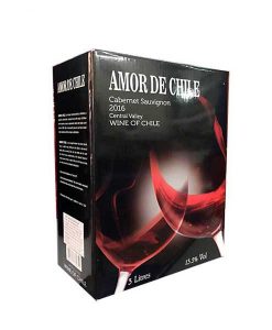 Rượu vang bịch Amor de Chile 5 lít