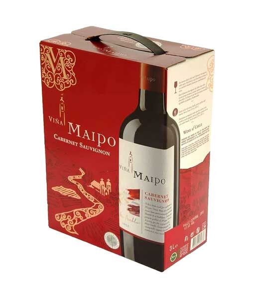Rượu vang bịch ngon Maipo Cabernet Sauvignon 3 lít Rượu vang bịch ngon Maipo Cabernet Sauvignon 3 lít